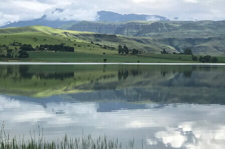 A scenic view of the dam.
