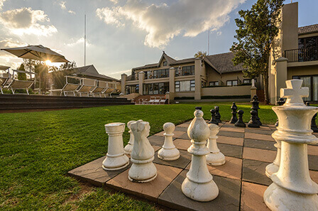 Large outdoor chess pieces